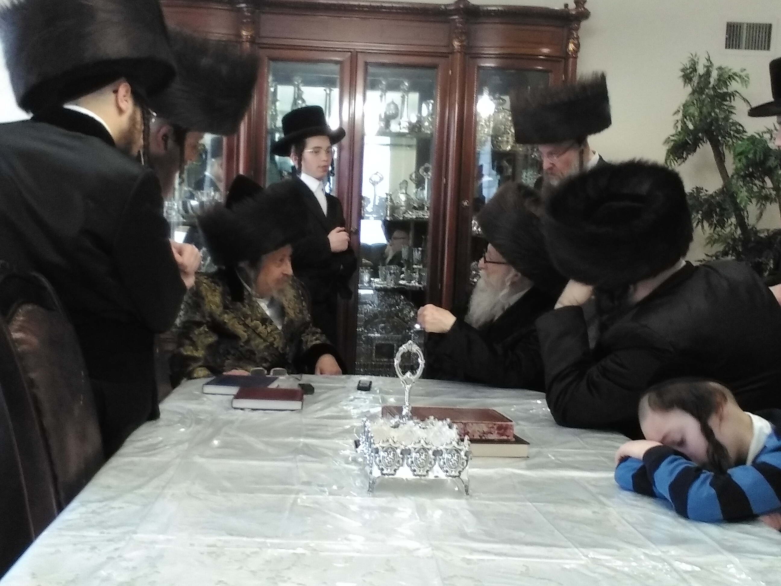 האדמו"ר מסערדאהעלי בביקור אצל מחותנו האדמו"ר מסקאליע