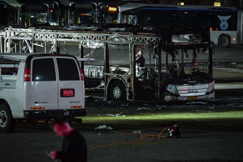 זירת  פיגוע המטענים בבת ים