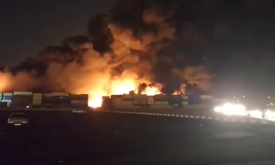 זירת הפיצוץ באיראן