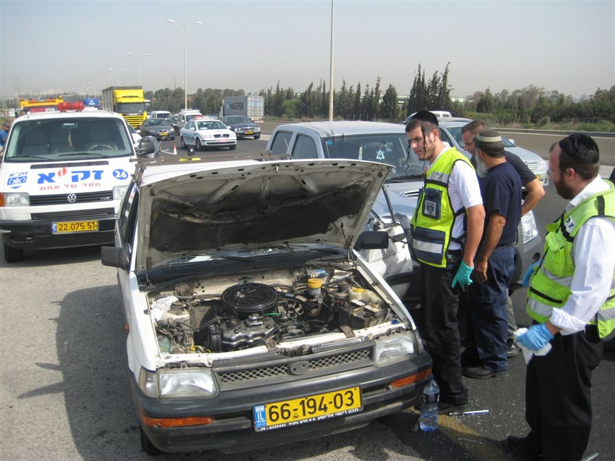 מתנדב זק"א: "הנהג היה ללא אפוד"