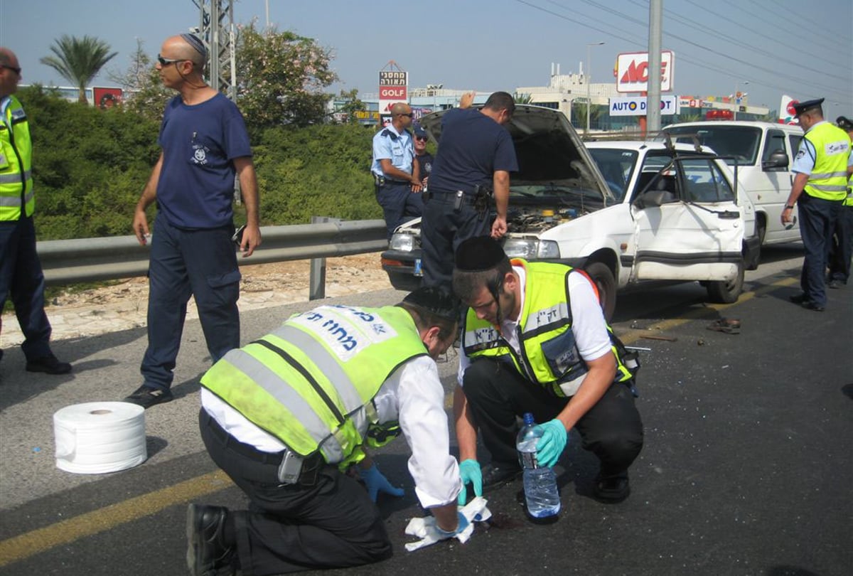 מתנדב זק"א: "הנהג היה ללא אפוד"