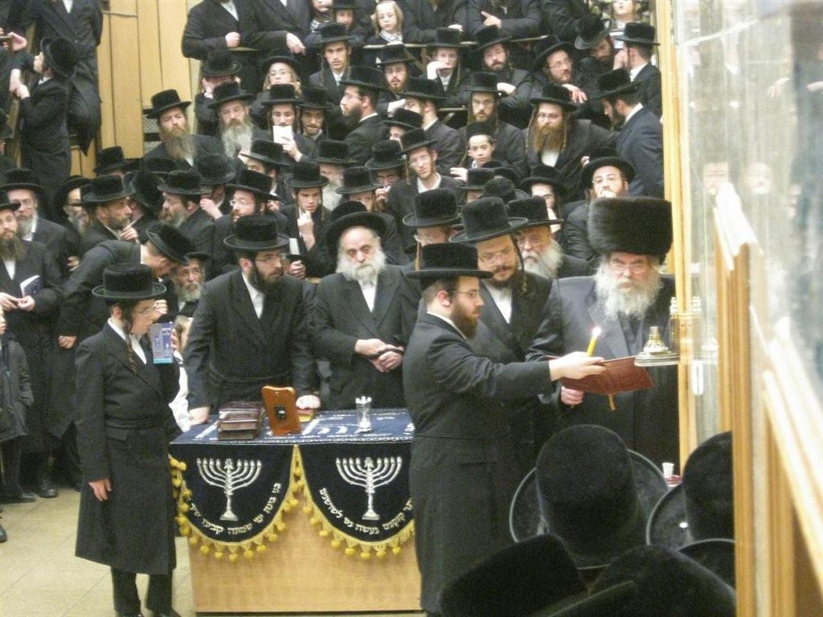נר חמישי: הדלקת נר חנוכה בחצר בעלזא ●  וידאו מיוחד