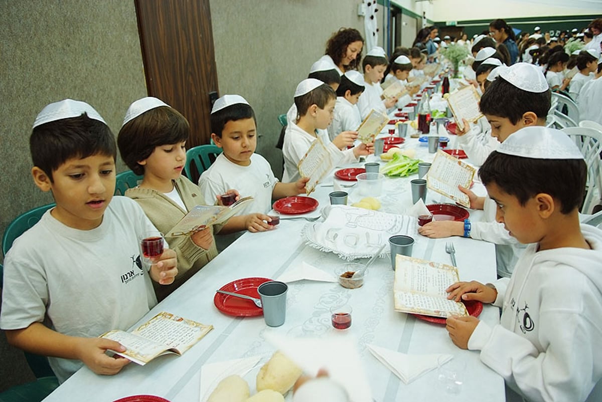 הילדים נדהמו: הרב מצגר בא לחגוג