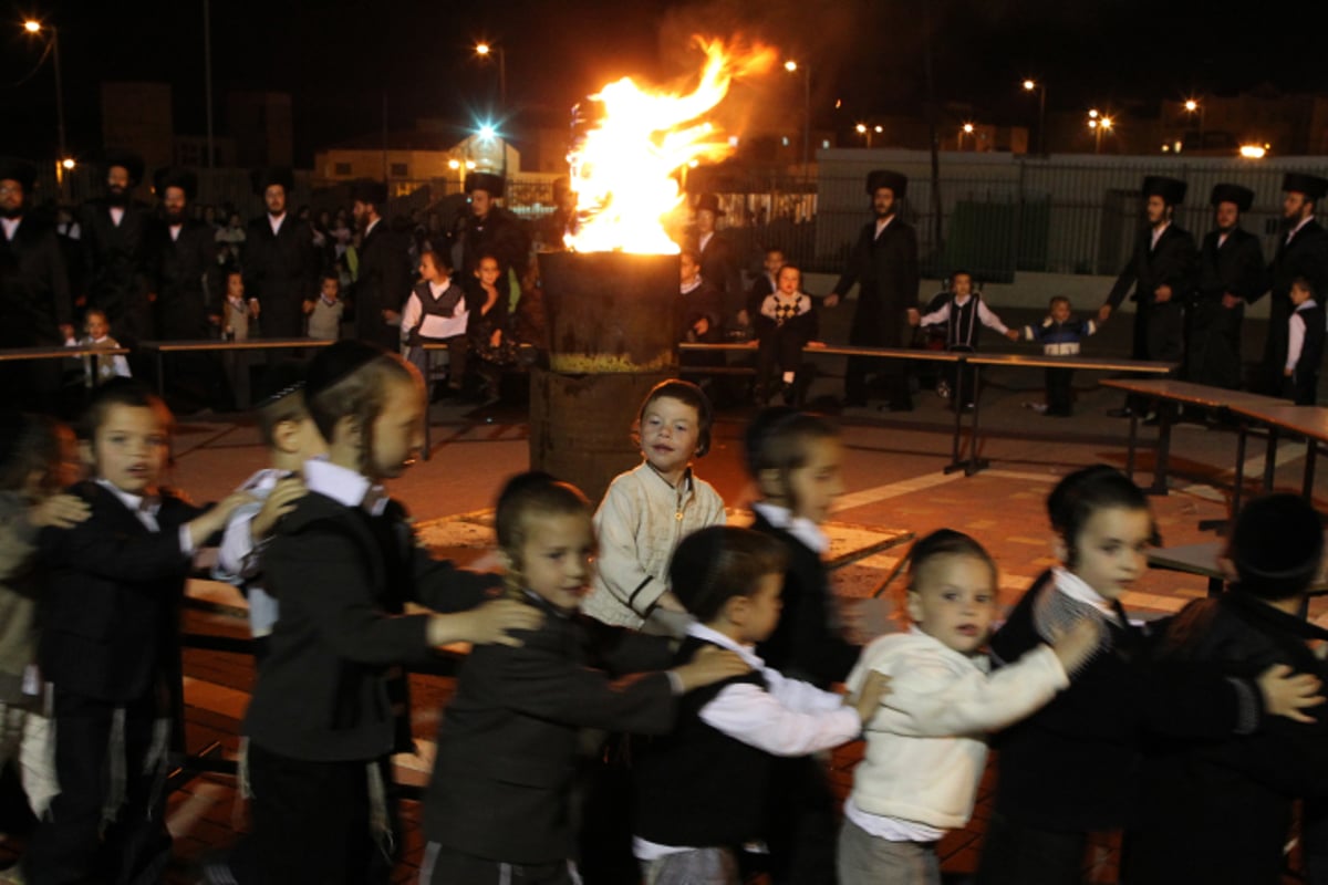 תיעוד מרהיב: כך חגגו את ל"ג בעומר במאה שערים