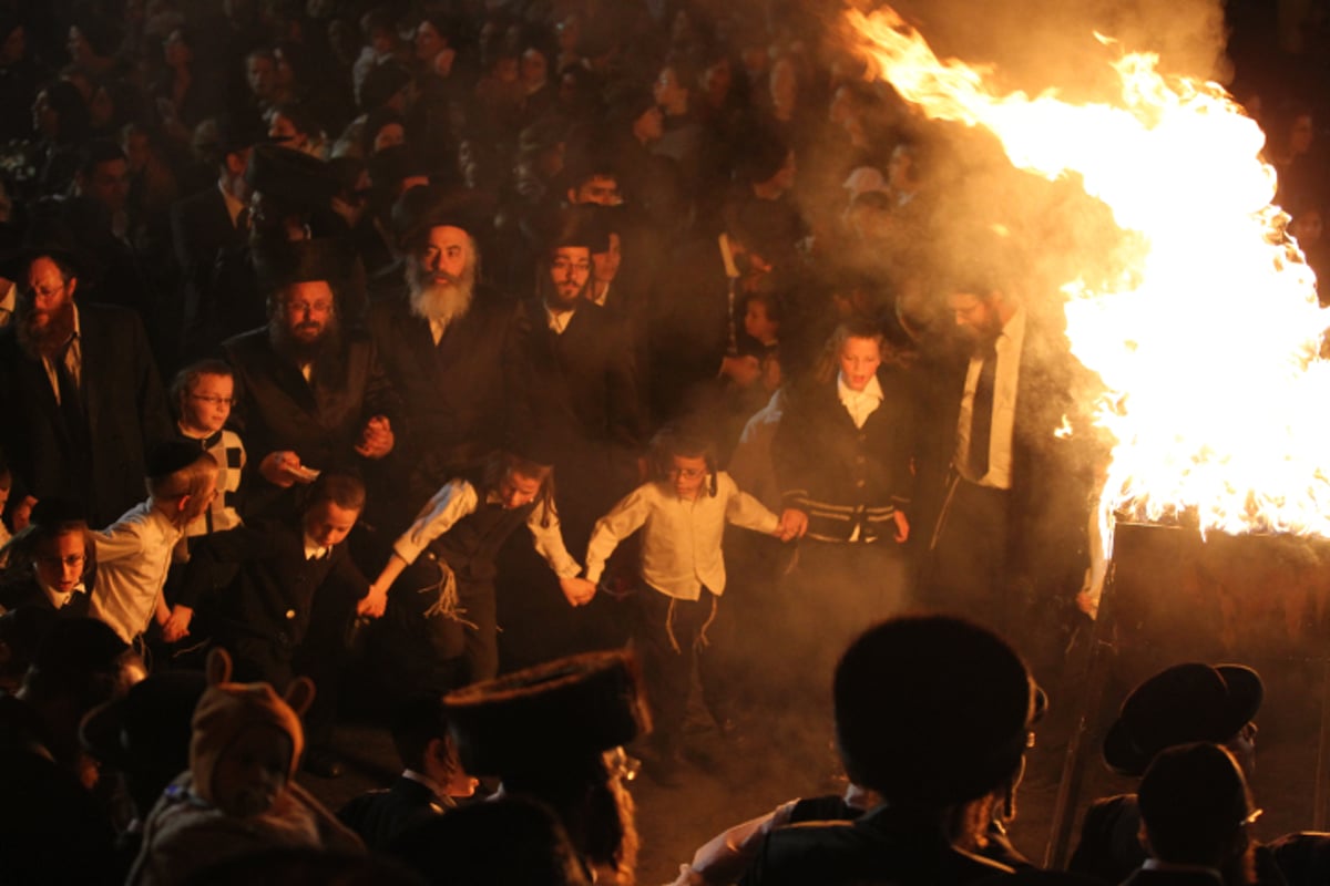 תיעוד מרהיב: כך חגגו את ל"ג בעומר במאה שערים