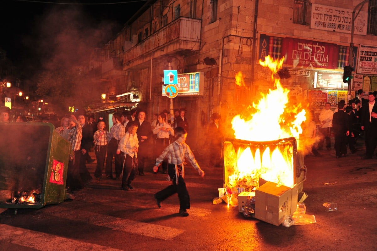 לילה סוער בירושלים: תיעוד ענק מהעצרת ומהעימותים