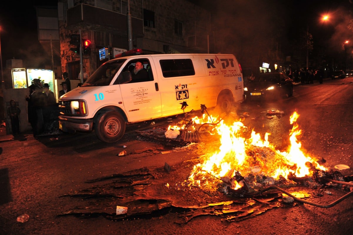 לילה סוער בירושלים: תיעוד ענק מהעצרת ומהעימותים