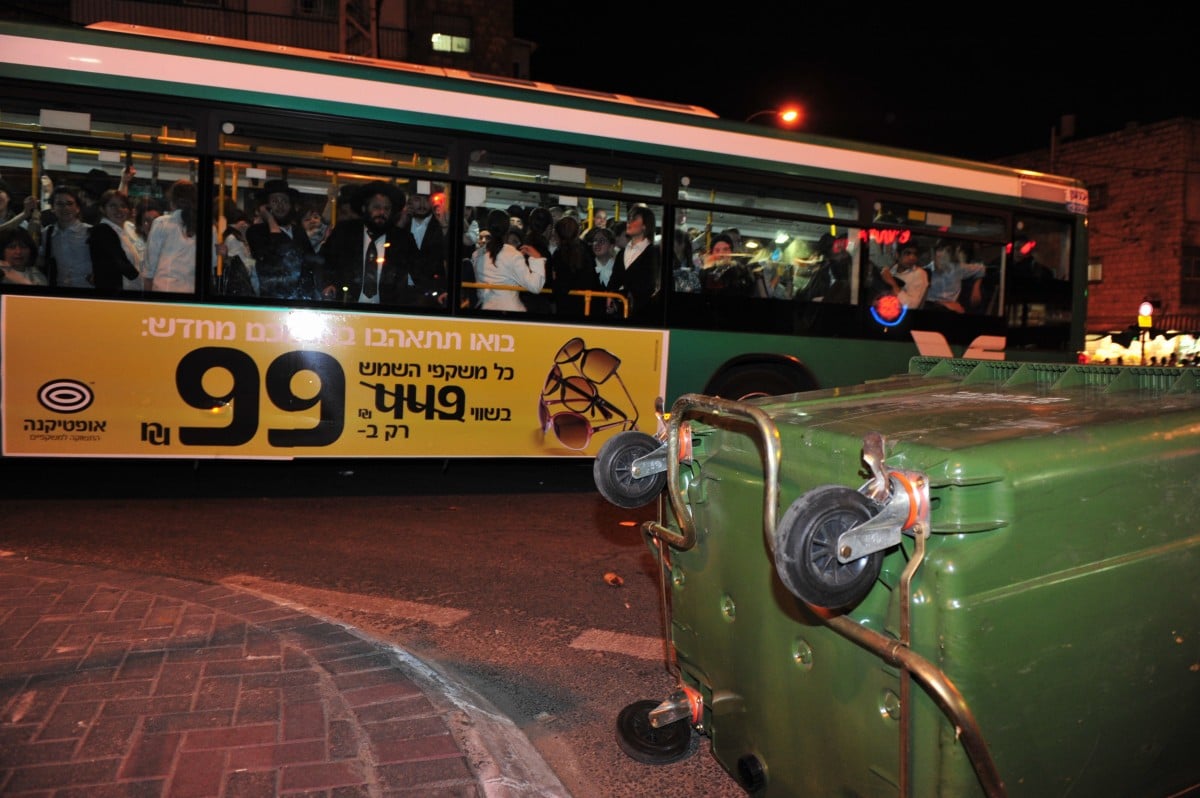 לילה סוער בירושלים: תיעוד ענק מהעצרת ומהעימותים