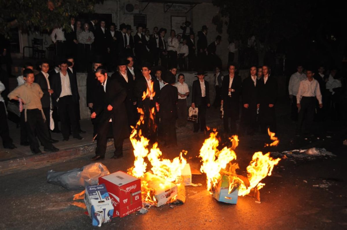אתמול בבני-ברק: הפגנות והפרות-סדר