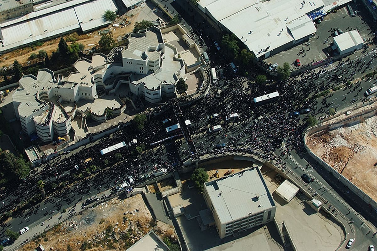 מסוק "כיכר השבת" בתיעוד מיוחד מהעצרת ההיסטורית