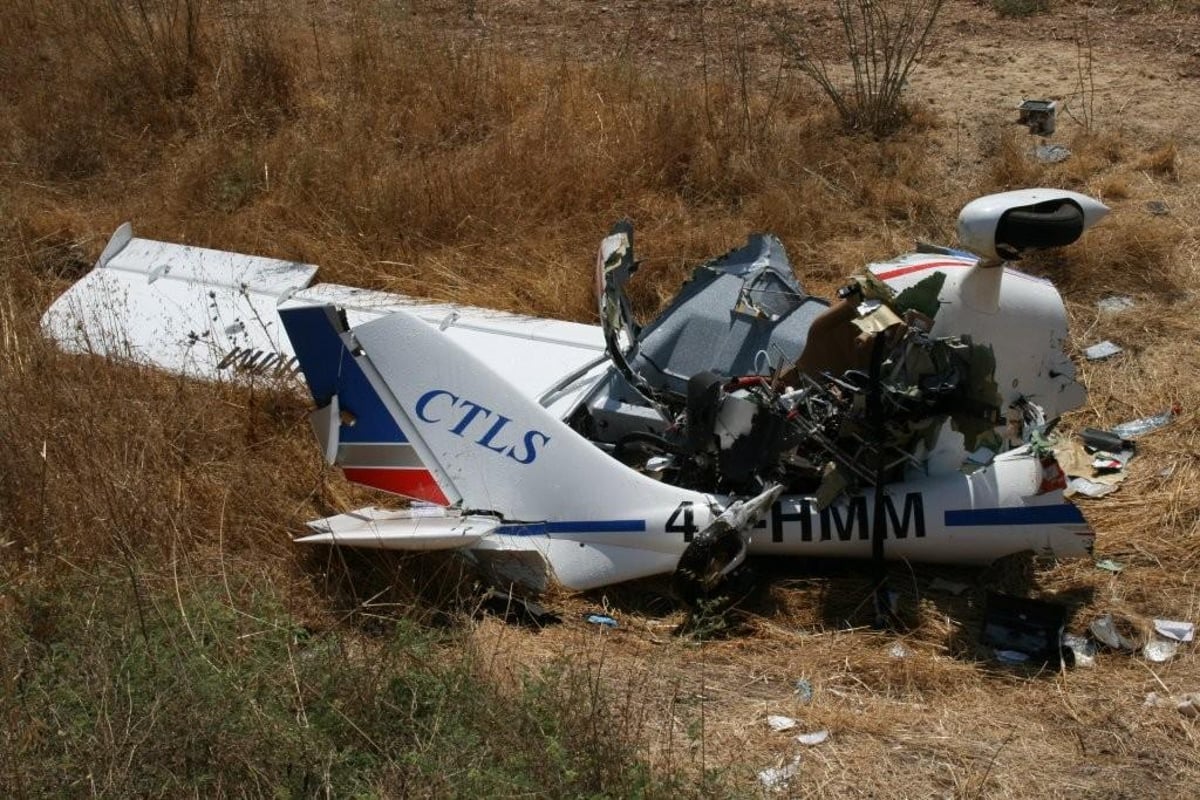 מטוס התרסק בבית-שמש: כך זה נראה