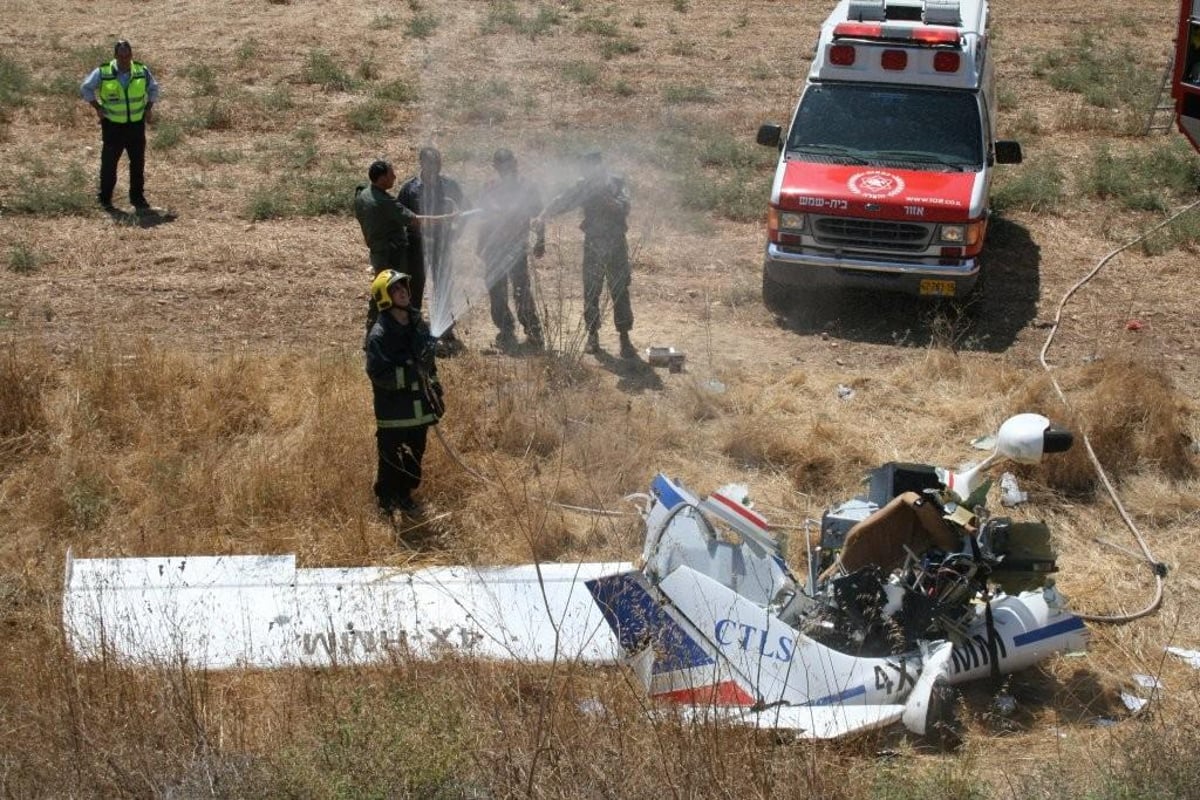 מטוס התרסק בבית-שמש: כך זה נראה