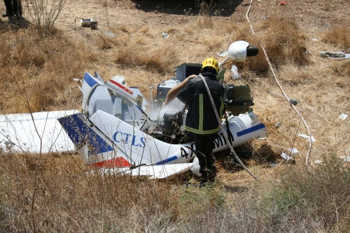 מטוס התרסק בבית-שמש: כך זה נראה