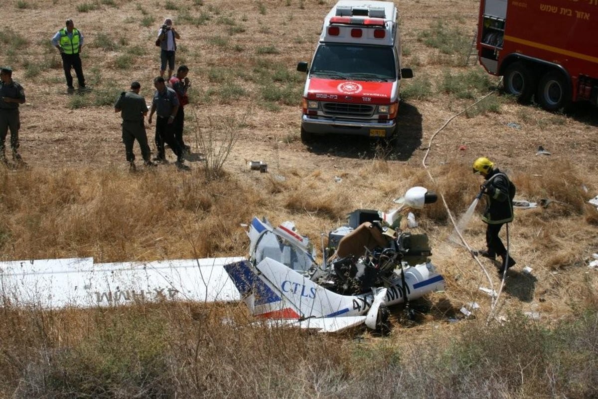 מטוס התרסק בבית-שמש: כך זה נראה