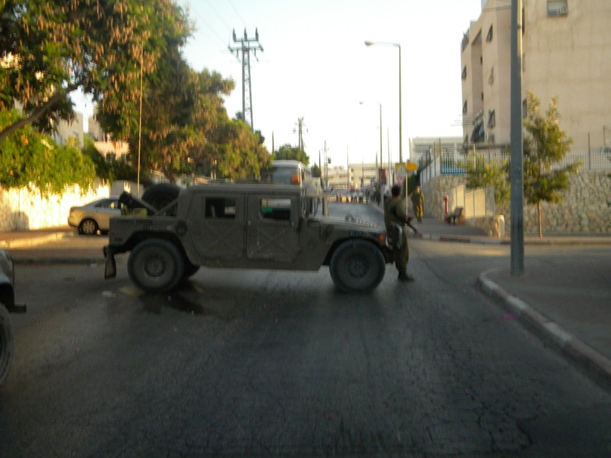 תמונות: חפץ חשוד השבית את מודיעין עלית