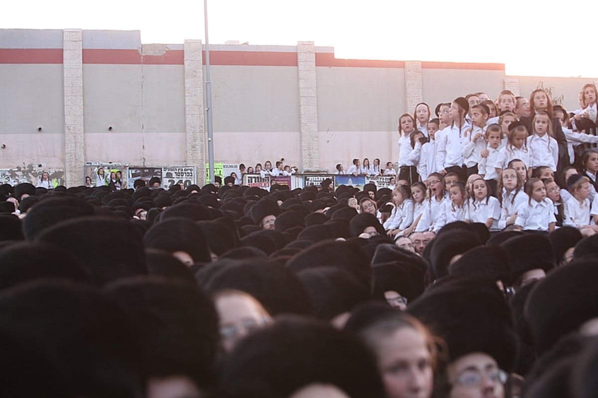 החסידים הנרגשים איחלו: "רב´ה, מזל-טוב, מזל-טוב"