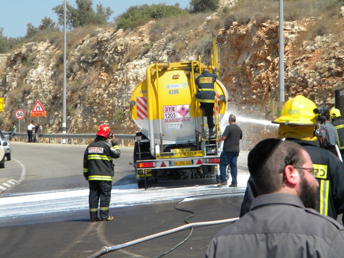 וידאו, תמונות: דליפת סולר השביתה את מודיעין-עלית