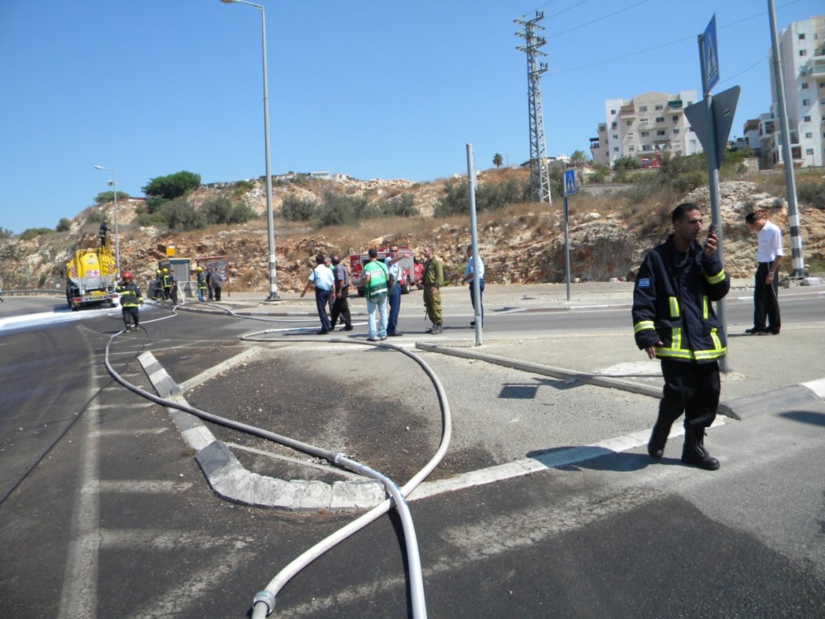 וידאו, תמונות: דליפת סולר השביתה את מודיעין-עלית