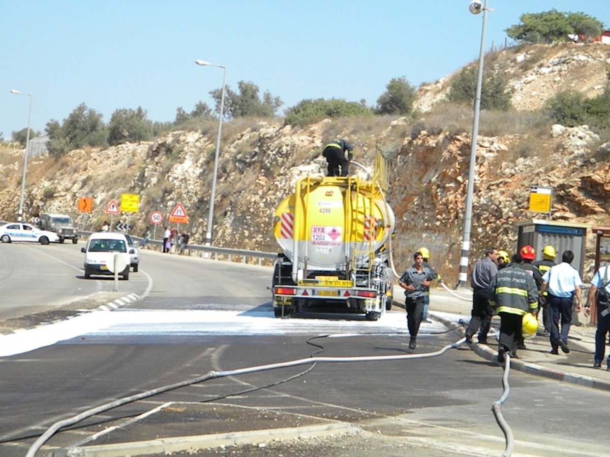 וידאו, תמונות: דליפת סולר השביתה את מודיעין-עלית