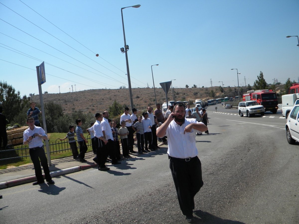 וידאו, תמונות: דליפת סולר השביתה את מודיעין-עלית