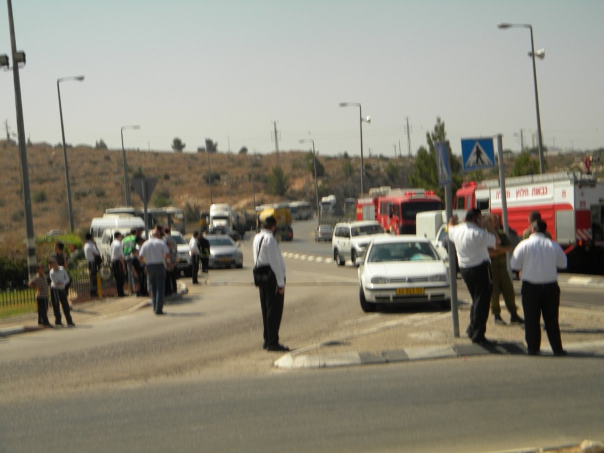 וידאו, תמונות: דליפת סולר השביתה את מודיעין-עלית