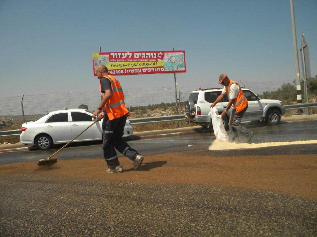 וידאו, תמונות: דליפת סולר השביתה את מודיעין-עלית