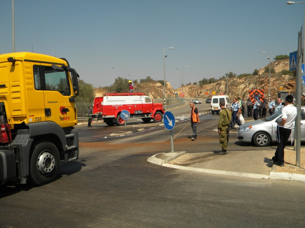 וידאו, תמונות: דליפת סולר השביתה את מודיעין-עלית