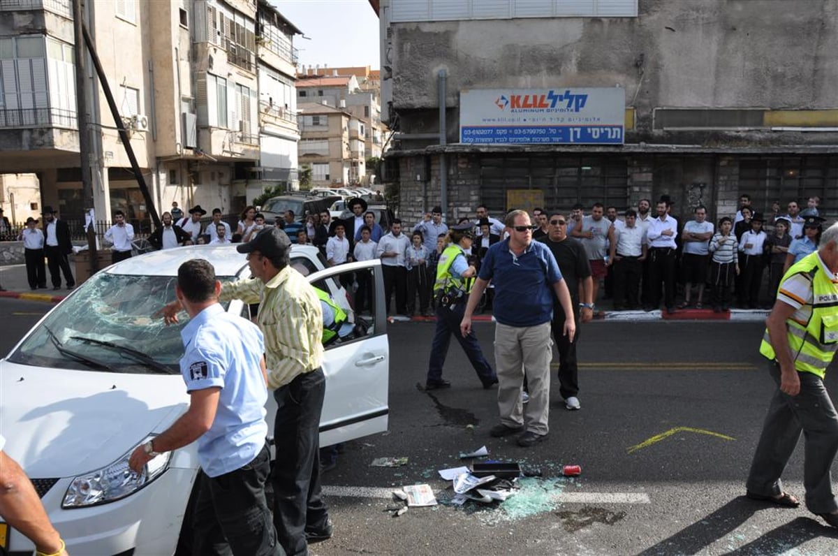 תיעוד: הרכב התהפך, הנהג יצא ללא פגע