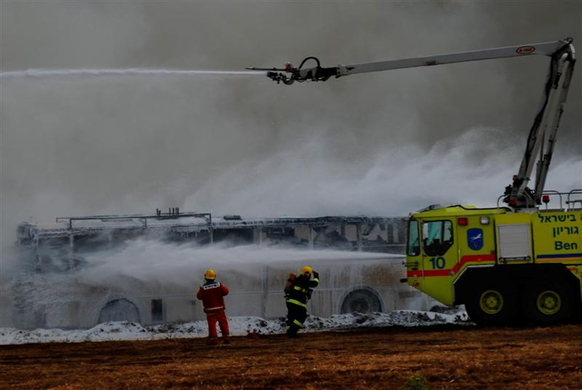 זה רק תרגיל: מטוס עם נוסעים התרסק בשדה