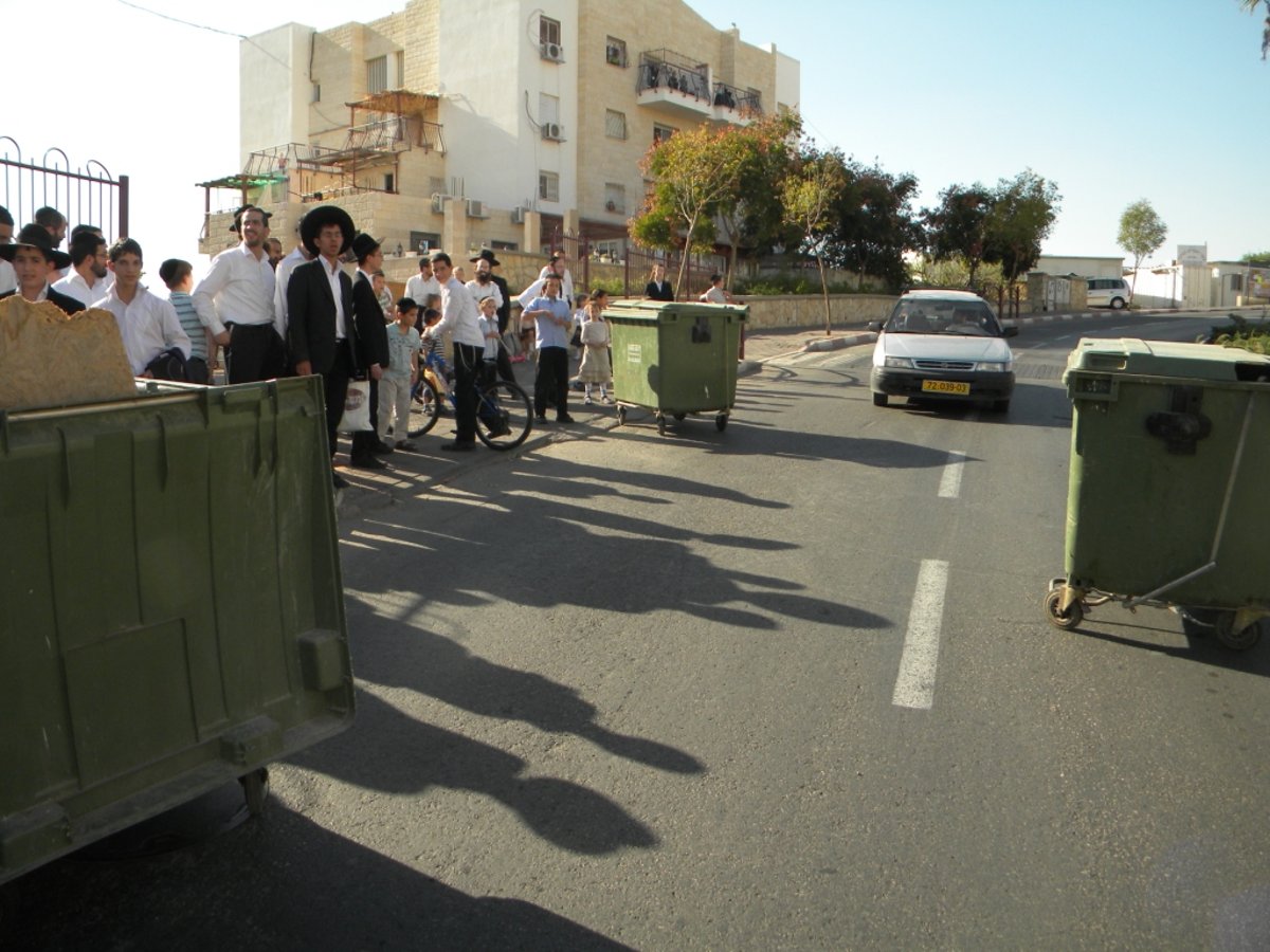 ברכפלד: הפגינו נגד תאונות - ופוזרו