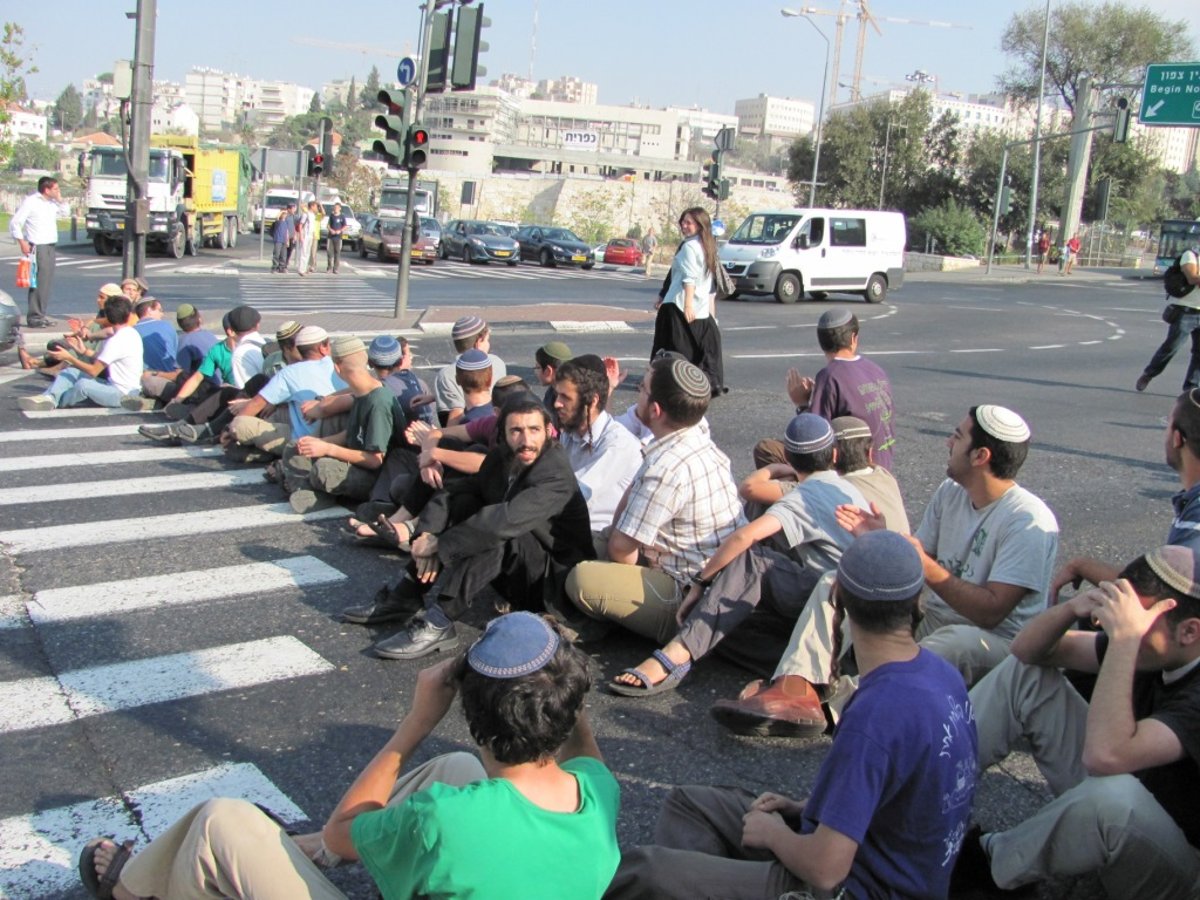 מחאת הימין הגיעה לשטח: נחסמה הכניסה לירושלים