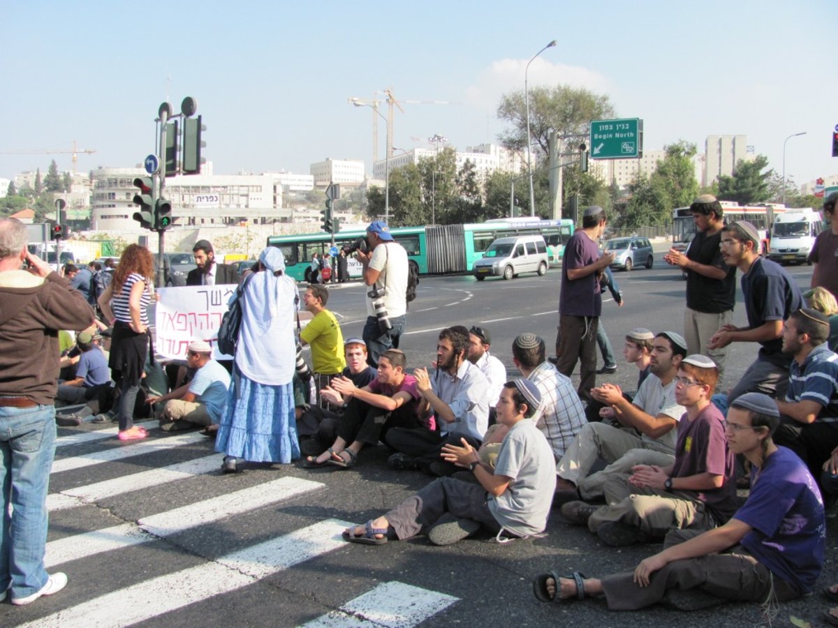 מחאת הימין הגיעה לשטח: נחסמה הכניסה לירושלים