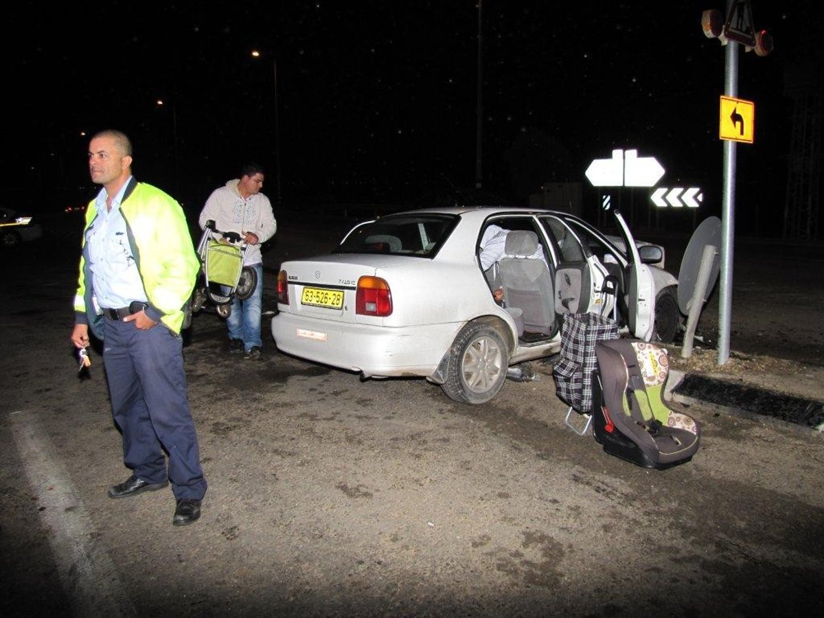 בכניסה ליכיני: 5 פצועים בתאונה