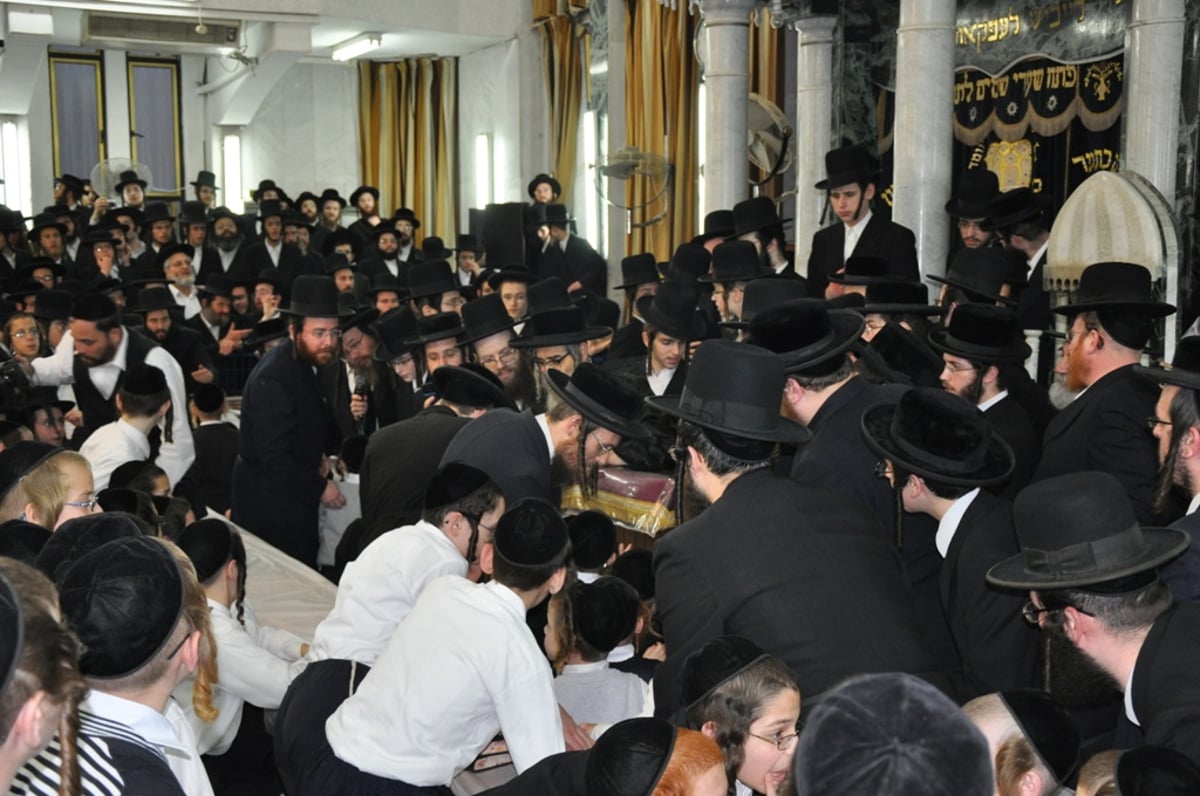 האדמו"ר מסאטמר בבני- ברק: המונים קיבלו את פניו