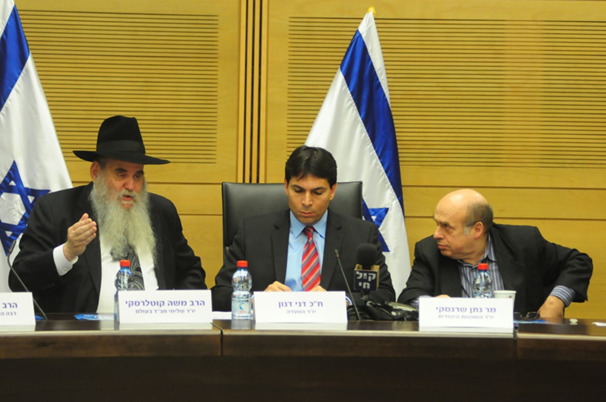 צפו: הדיון בכנסת הפך לאירוע הצדעה לשלוחי חב"ד