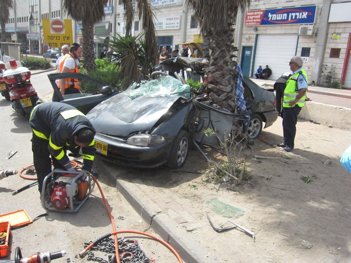 תמונות אסון: חרדי נהרג בתאונה באשדוד