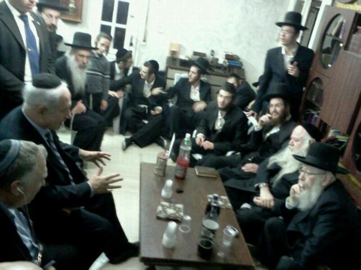 תמונות: נתניהו ופרס ניחמו את ליצמן