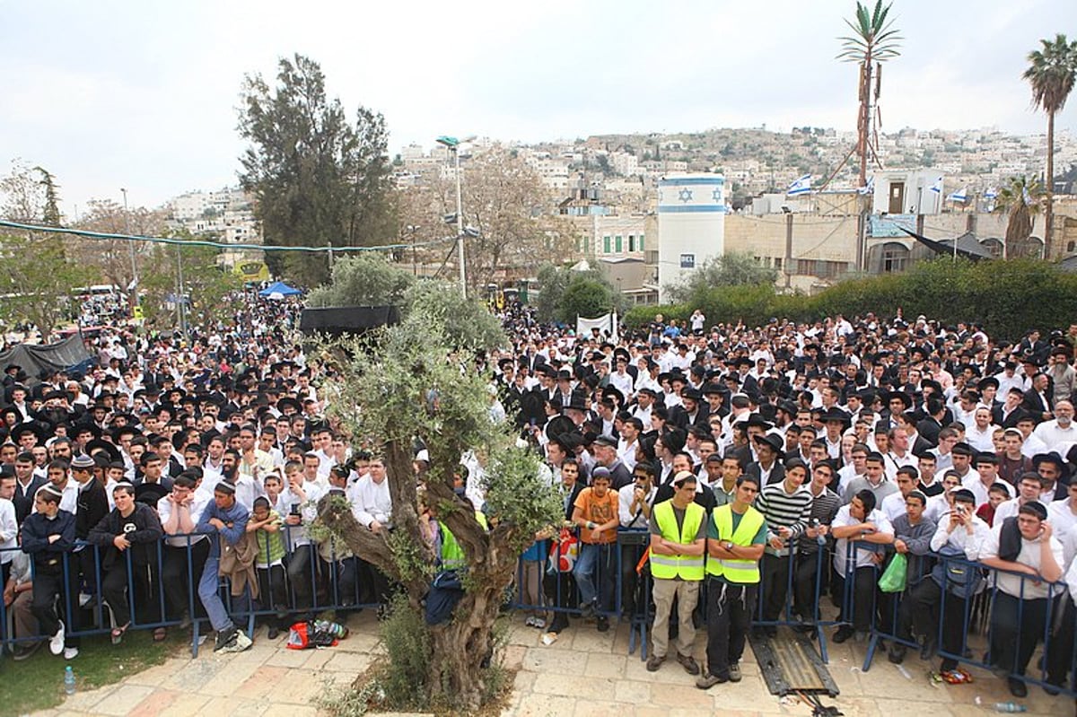 גלויה מרהיבה מחברון: רבבות מתפללים וחוגגים בעיר האבות