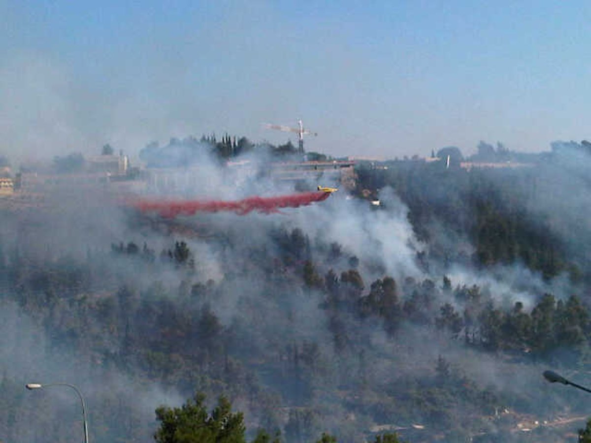 עדות מהשטח: מטוסי הכיבוי קטנים מדי למימדי השריפה