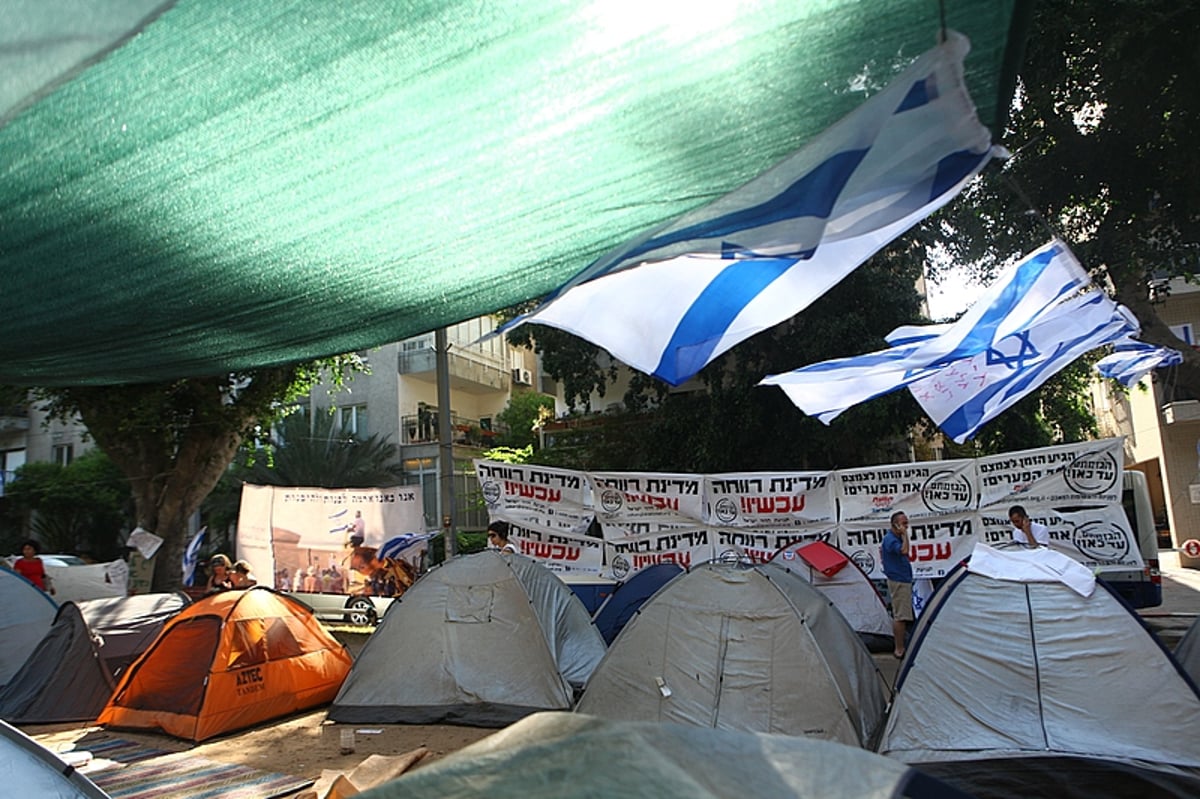 אומן בלב תל-אביב: מחאת האוהלים, הזוית החרדית