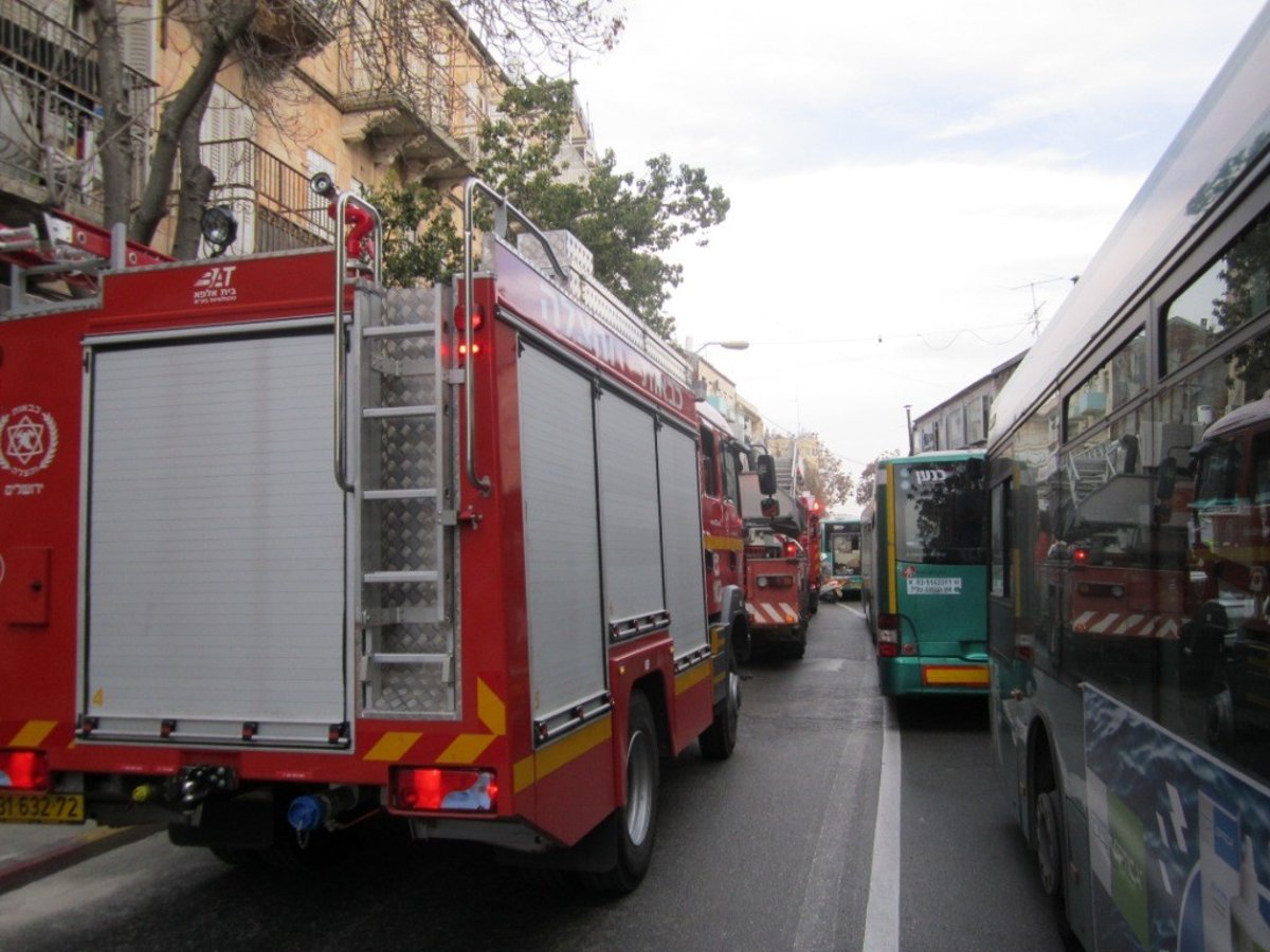 שריפת ענק בירושלים: מאפיה עלתה באש