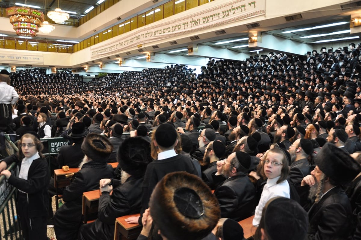 תיעוד מרגש: האדמו"ר מויז'ניץ חוגג עם החסידים