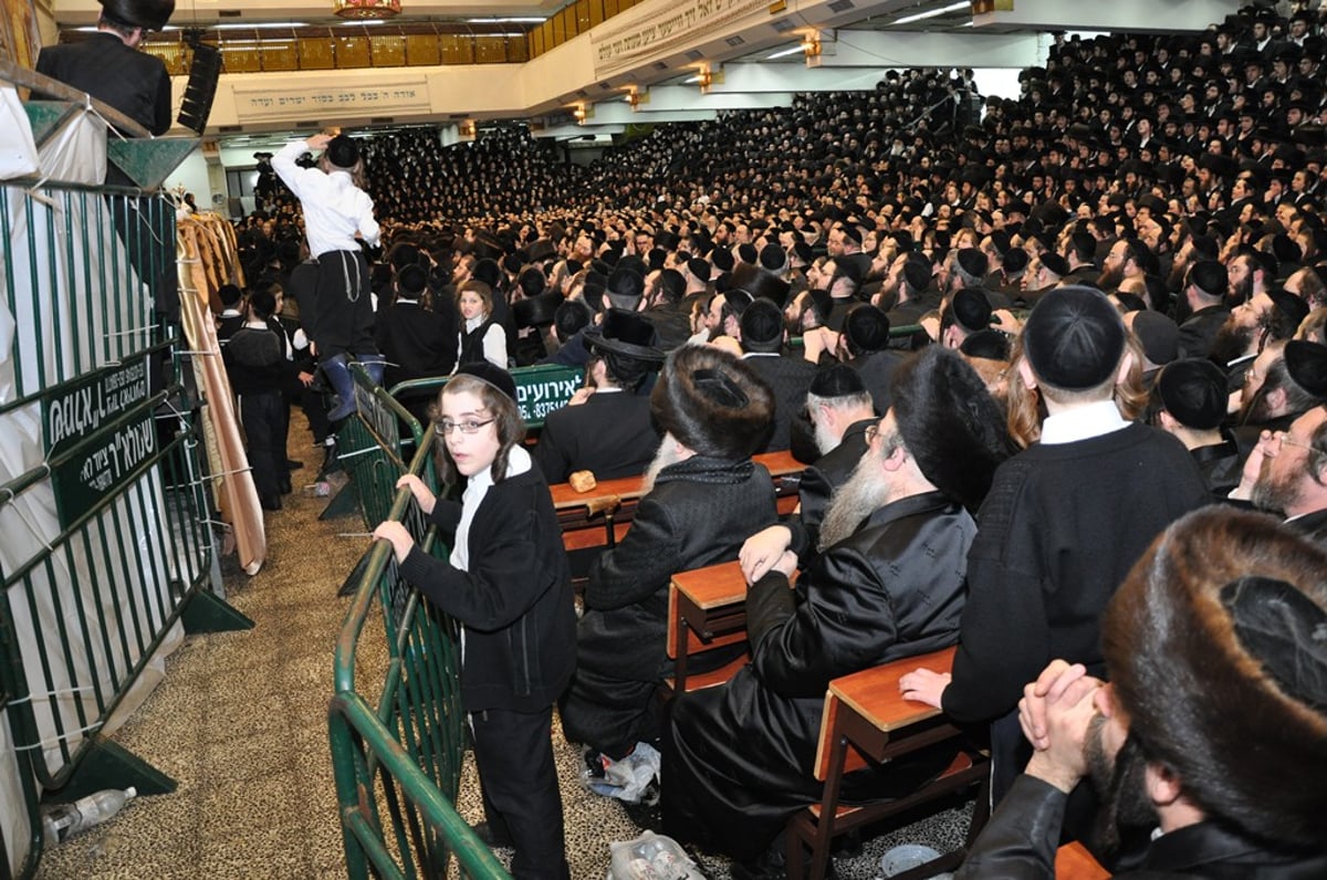 תיעוד מרגש: האדמו"ר מויז'ניץ חוגג עם החסידים