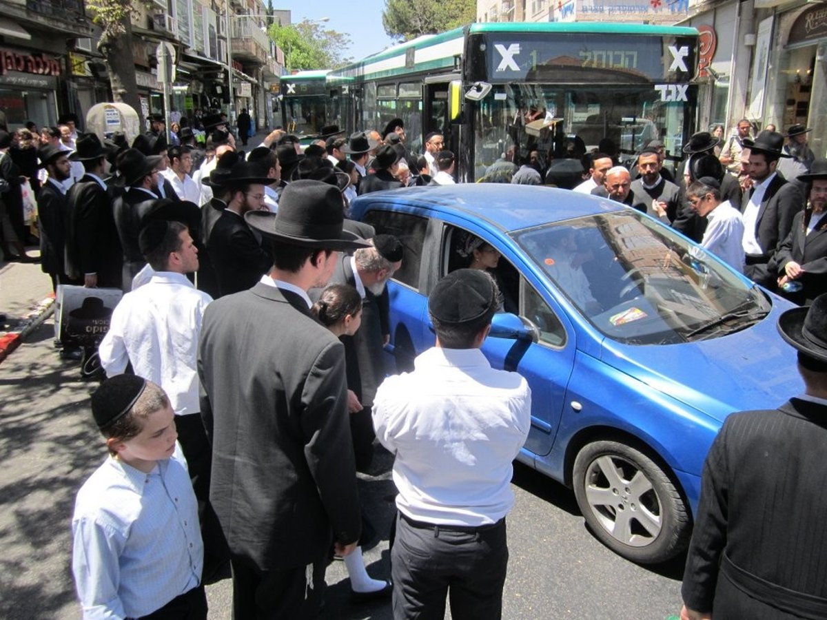 ערב שבת: מהומה אלימה ב'גאולה'