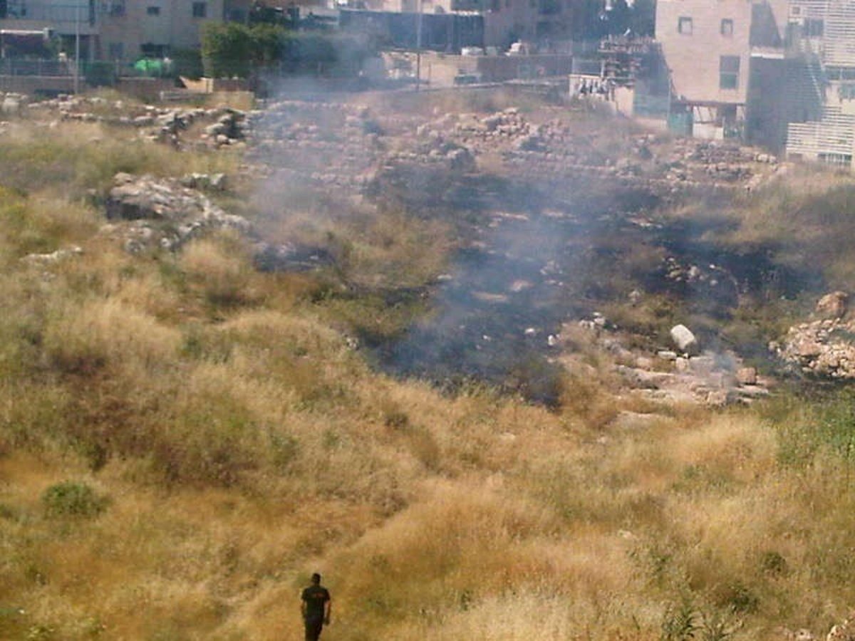 מודיעין עילית: שריפה במתחם העתיקות