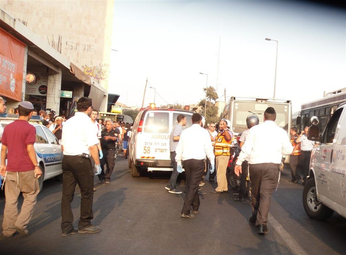 ירושלים: נמחצה בין אוטובוסים ונפצעה אנוש