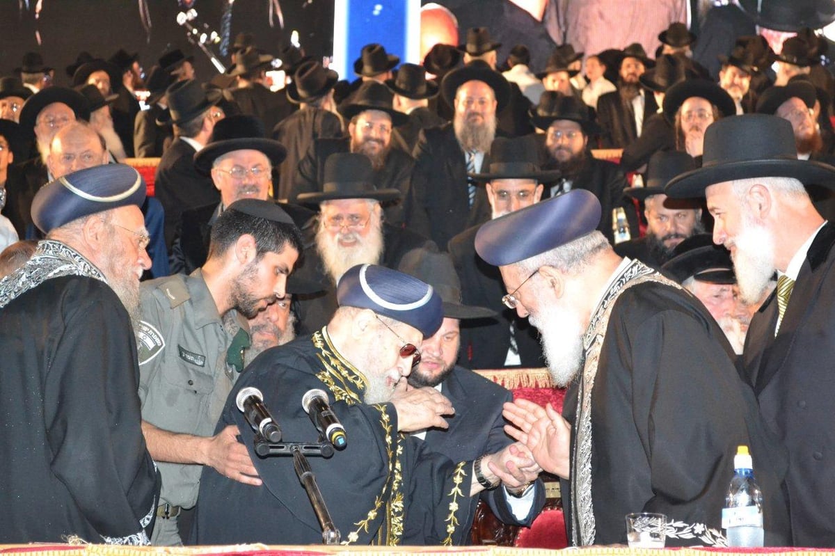 מעמד הרבבות במעמד סיום הש"ס באצטדיון טדי • גלרית ענק