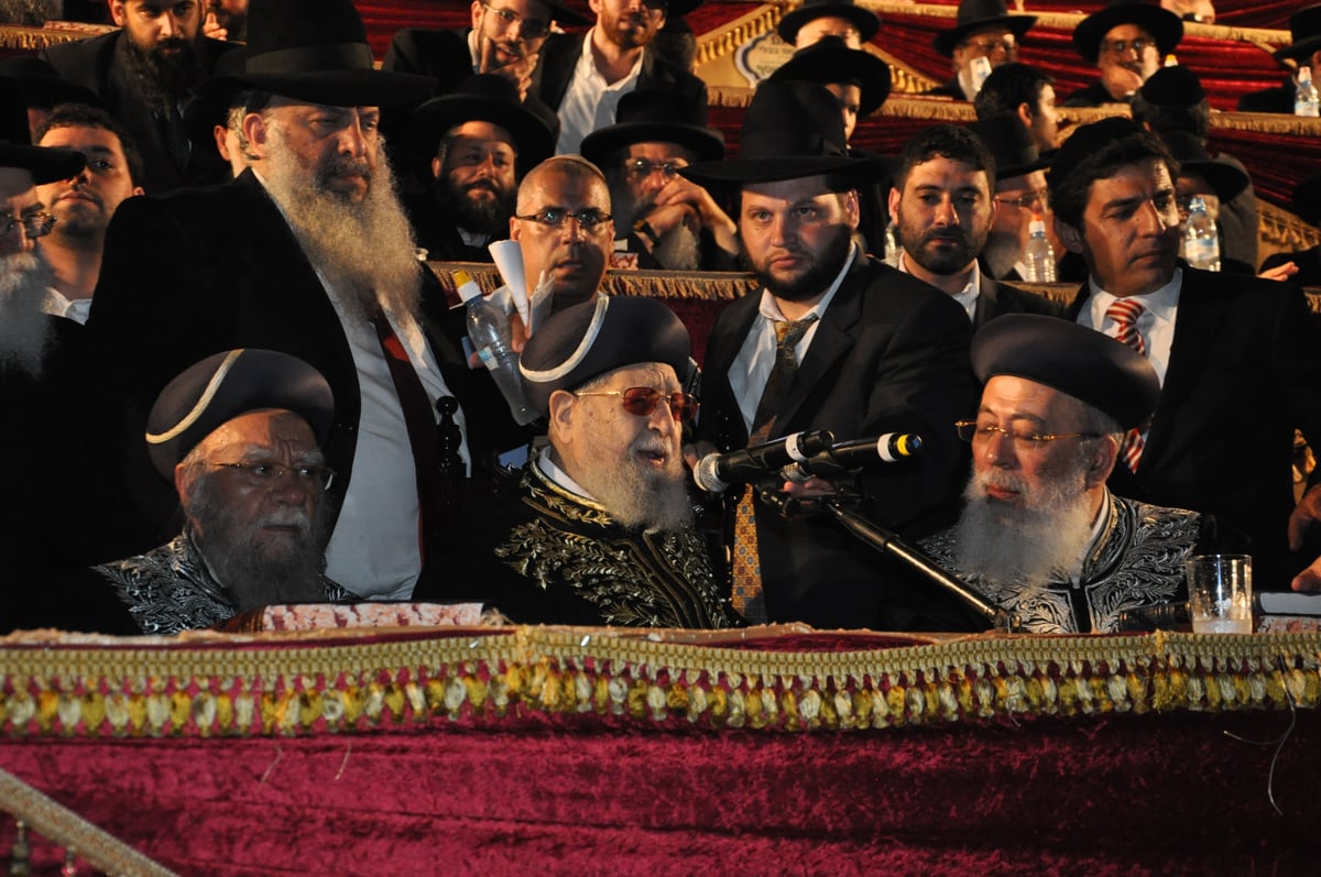 מעמד הרבבות במעמד סיום הש"ס באצטדיון טדי • גלרית ענק