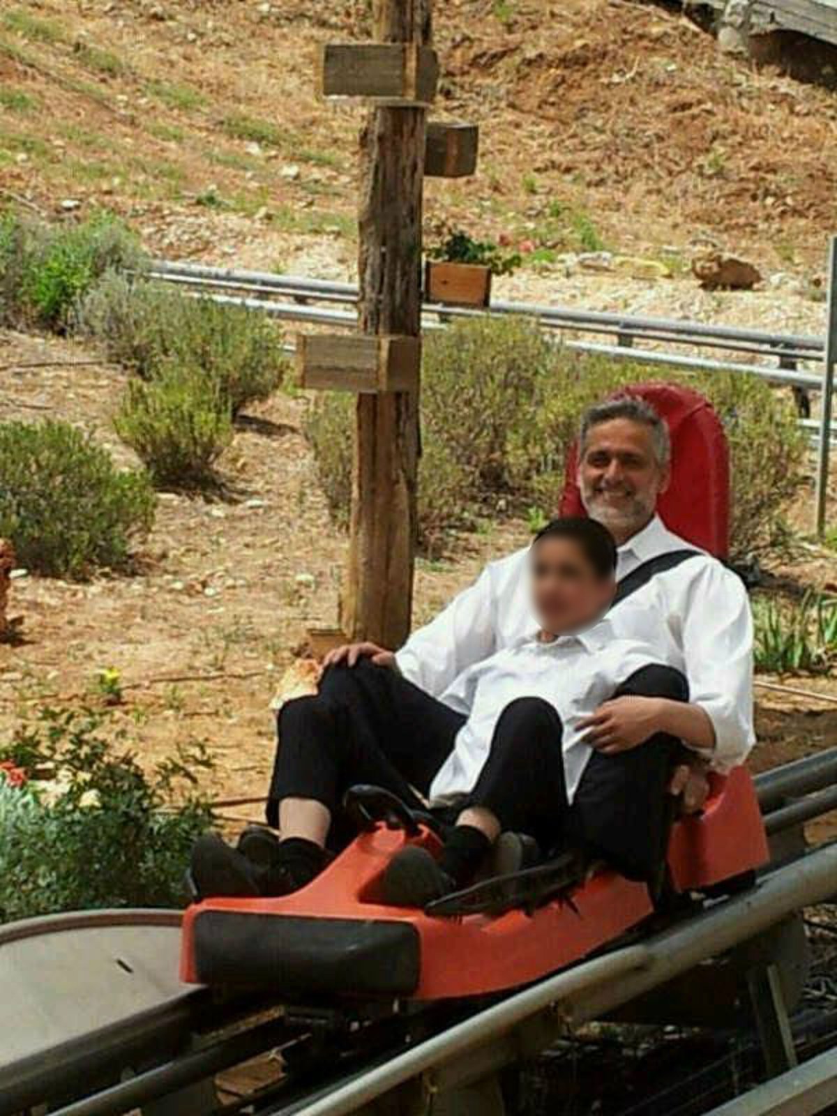 אבא אלי ישי עם בנו.