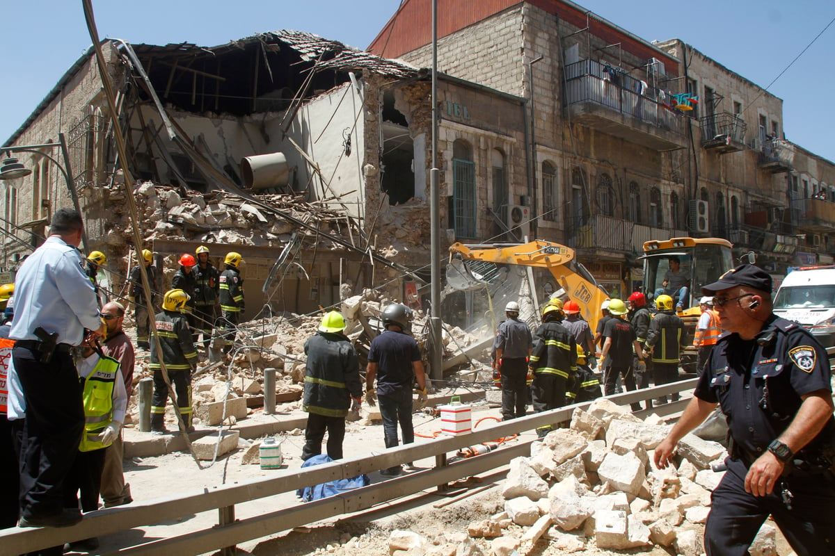 הקריסה בגאולה: המבנה ייהרס עד היסוד